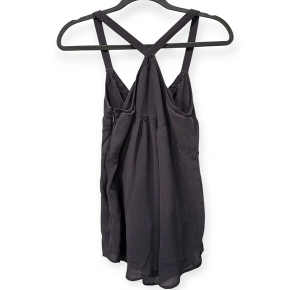 Wrap London Size Small Baby Doll Racerback Bow Cami Dusty Plum Tank Goth Flowy - Picture 5 of 6